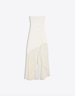 Платье миди в стиле рустик с кружевом- Заказать в России