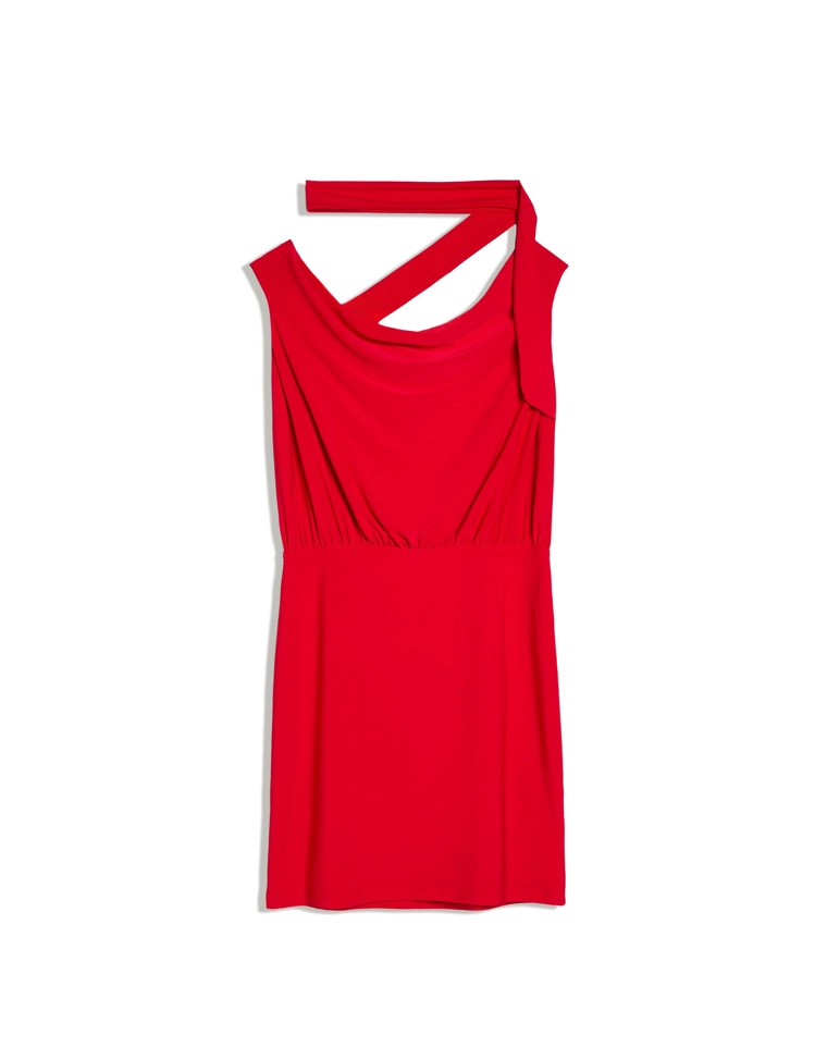 Мини-платье с вырезом «Кармен»