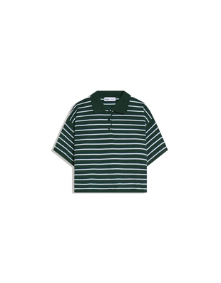 Свитер в полоску с воротником-поло- Заказать в России