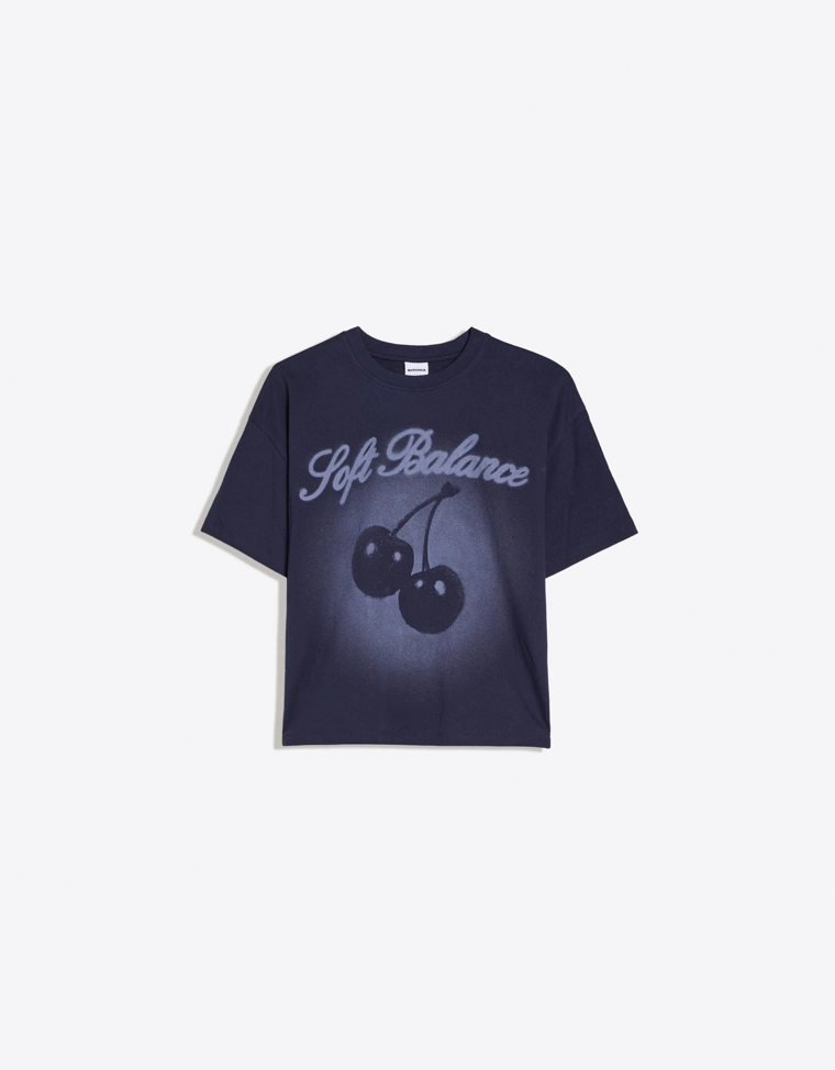 Футболка оверсайз с принтом