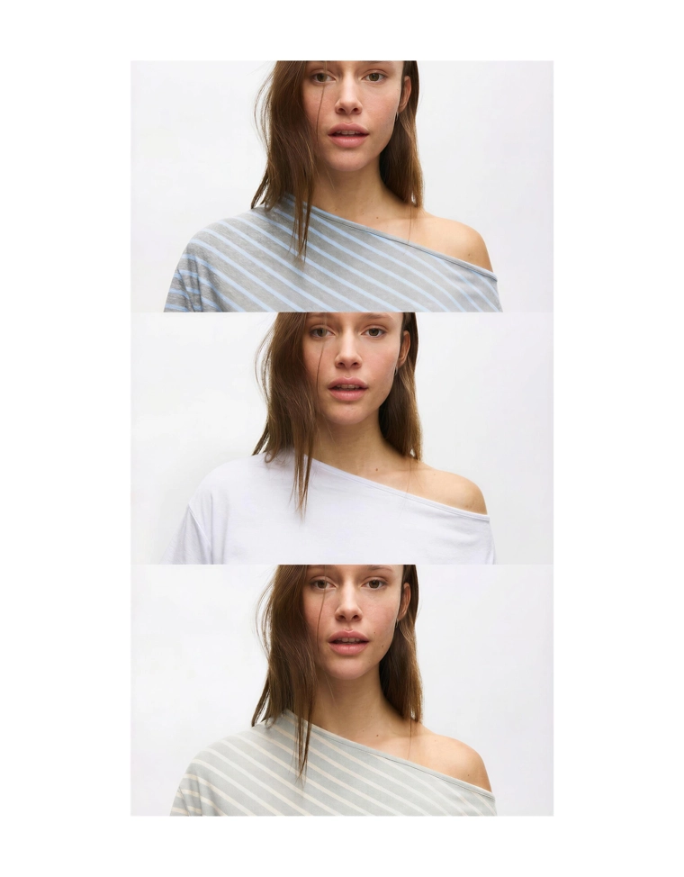 Футболка асимметричного кроя с короткими рукавами и принтом