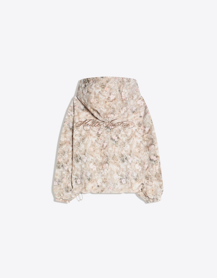 Куртка с капюшоном, водоотталкивающая и ветрозащитная, с принтом