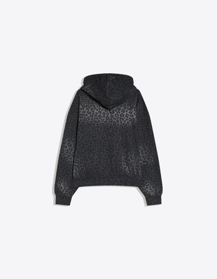 Худи на молнии с капюшоном и принтом- Заказать в России