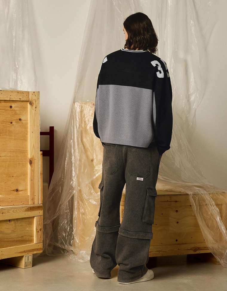 Свитер со спортивным принтом