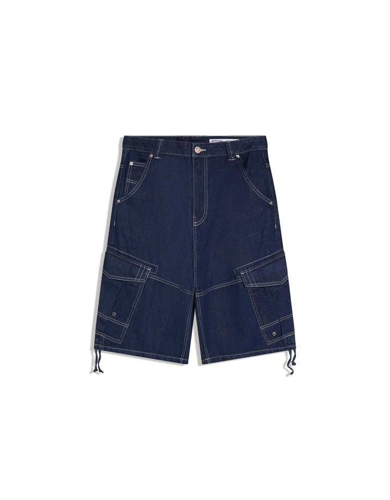 Джинсовые шорты-парашюты карго