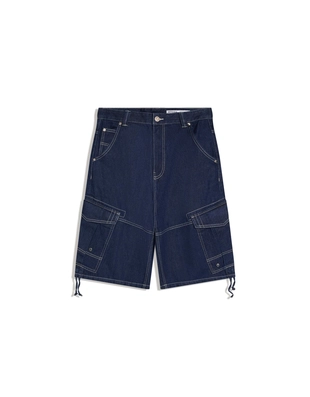 Джинсовые шорты-парашюты карго- Заказать в России