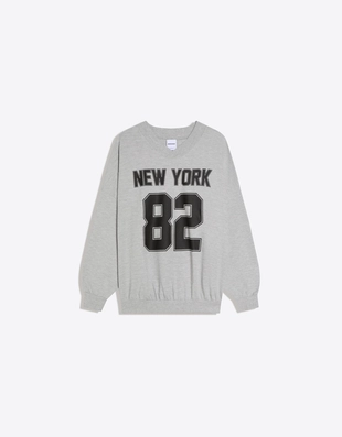 Толстовка оверсайз с принтом- Заказать в России