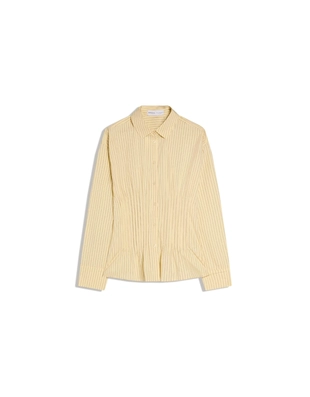 Приталенная рубашка с защипами- Заказать в России