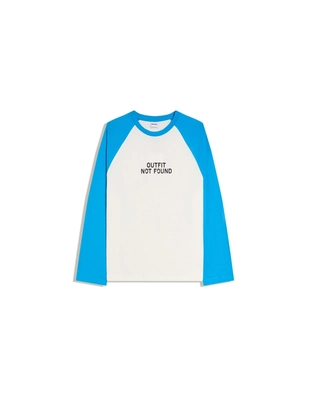 Лонгслив с контрастным принтом- Заказать в России