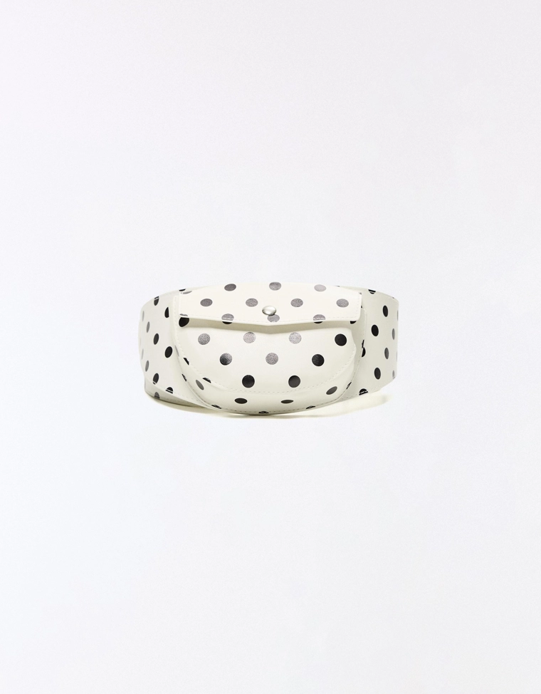 Ремень с карманом в горошек