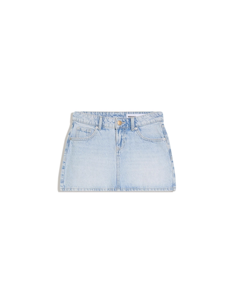 Джинсовая мини-юбка