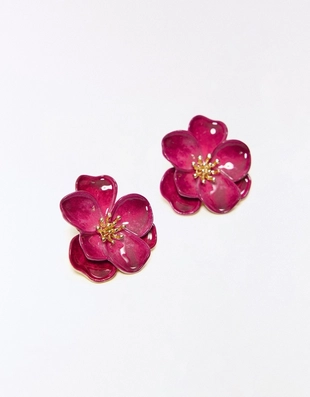 Серьги «цветок»- Заказать в России