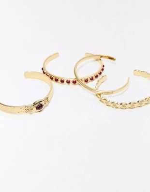 Набор из 4 браслетов со стразами- Заказать в России