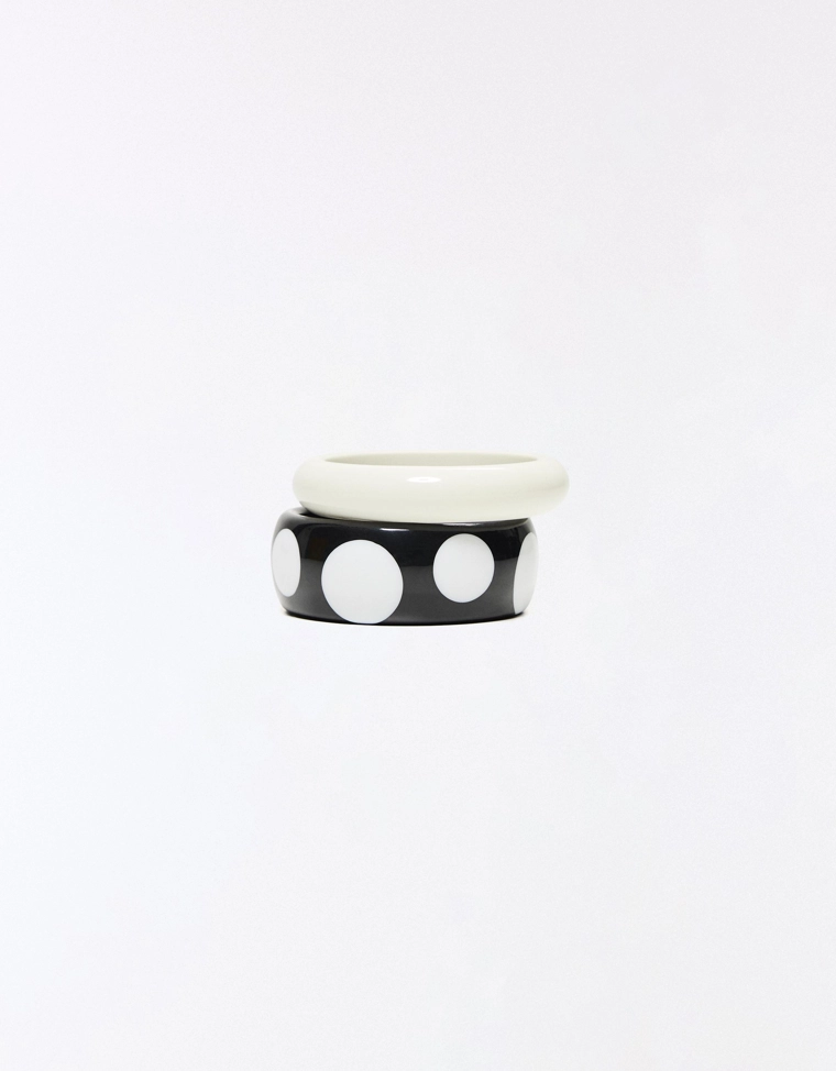 Набор из 3 браслетов с эффектом смолы