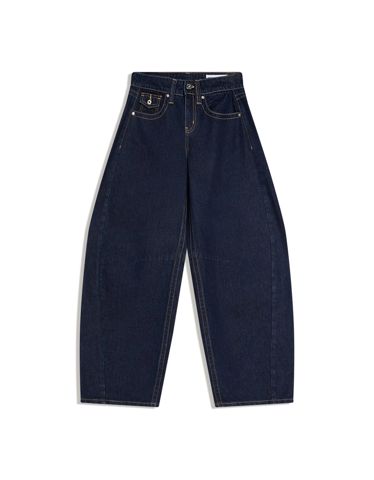 Джинсы свободного кроя с низкой посадкой