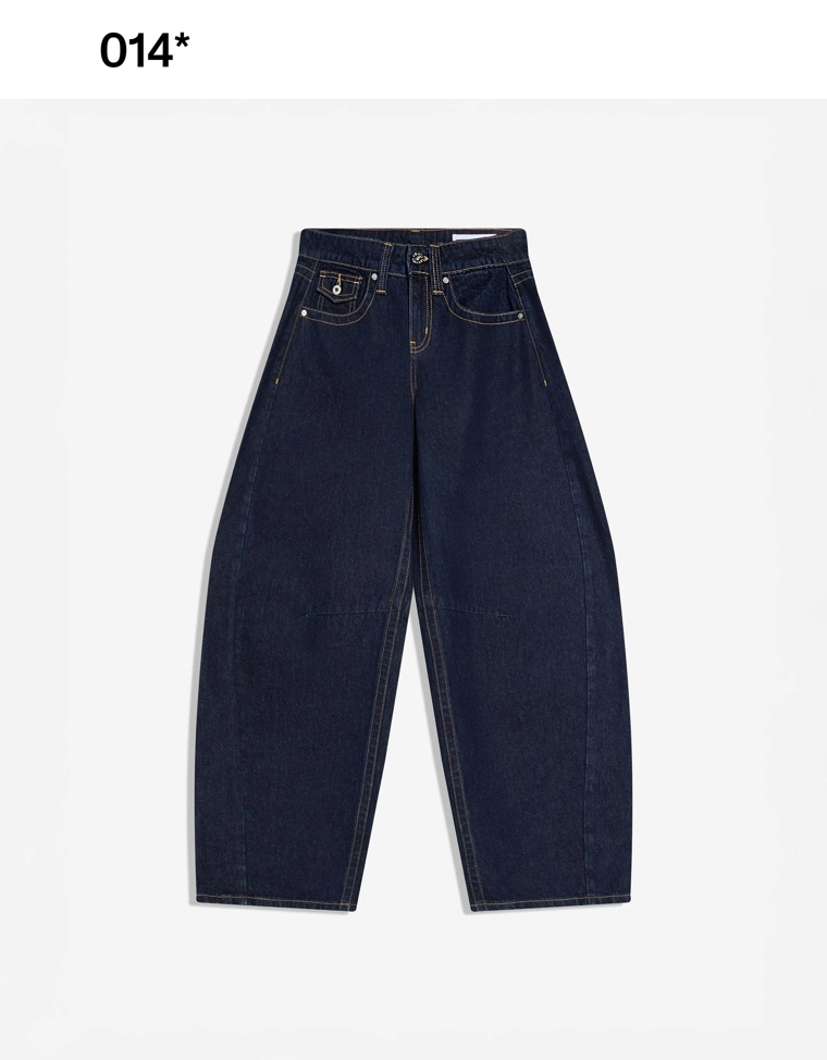 Джинсы свободного кроя с низкой посадкой