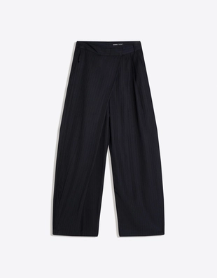 Брюки из струящейся ткани с запахом- Заказать в России