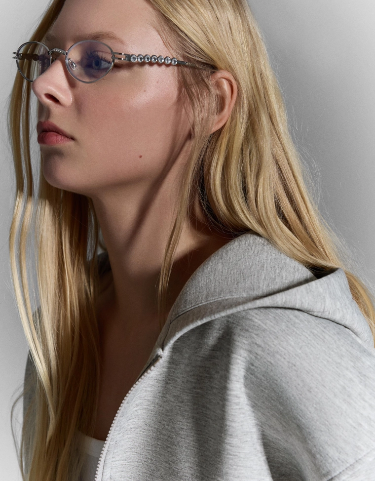 Очки со стразами, фильтр синего света