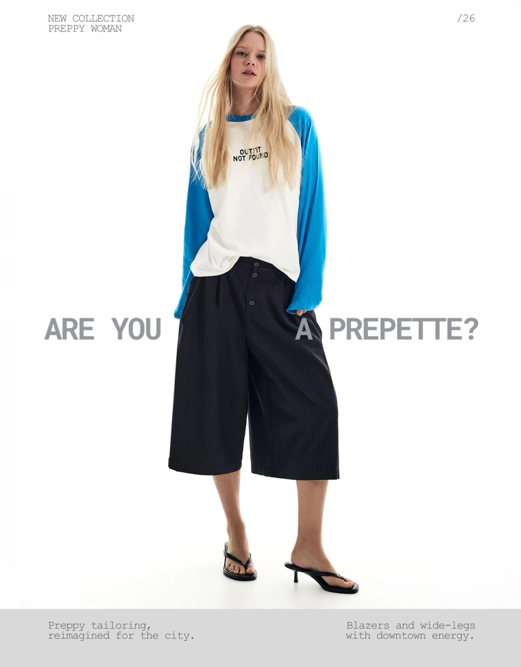 Бермуды-кюлоты в полоску