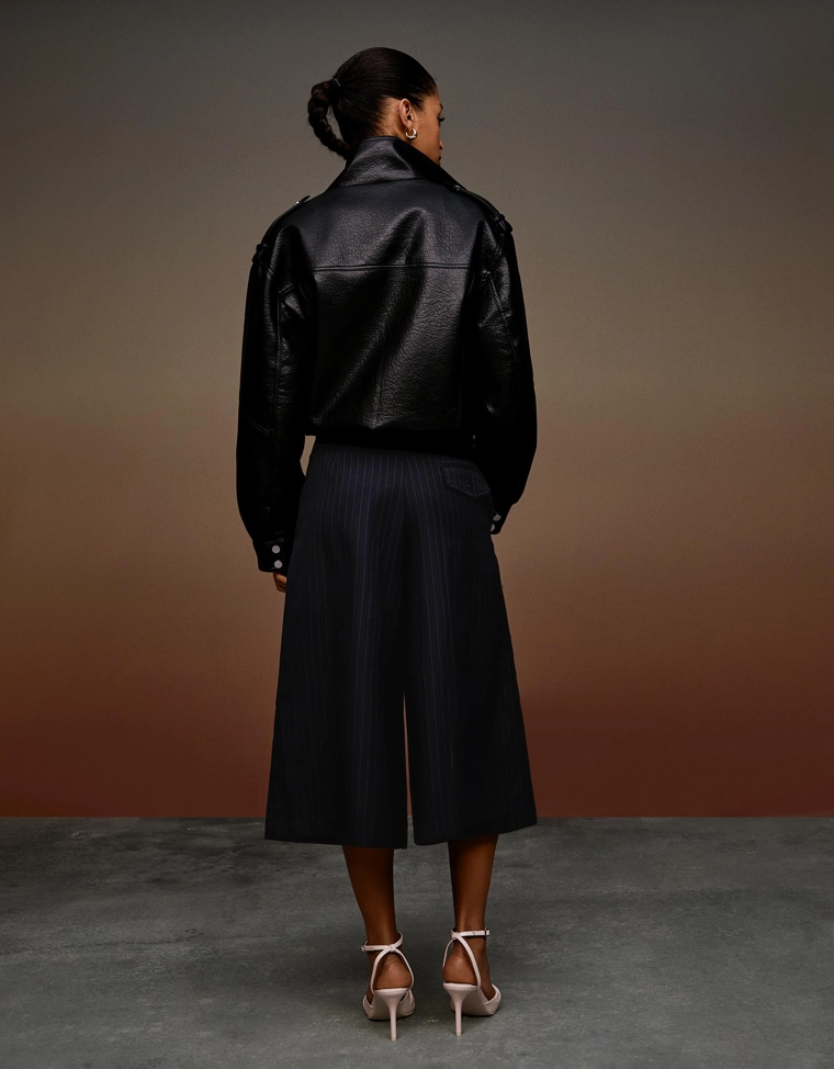 Бермуды-кюлоты в полоску