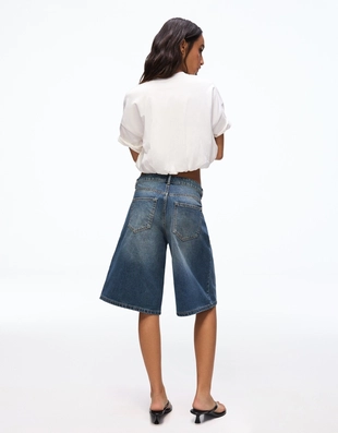 Джинсовые шорты свободного кроя- Заказать в России