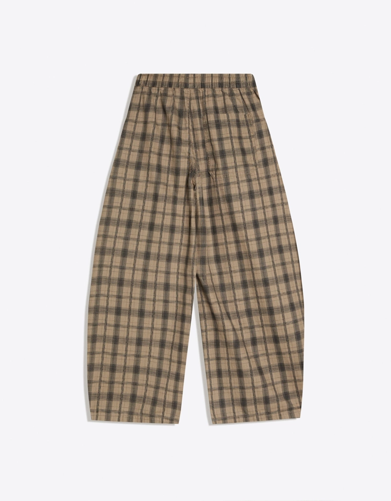 Брюки-рукава-фонарики с принтом