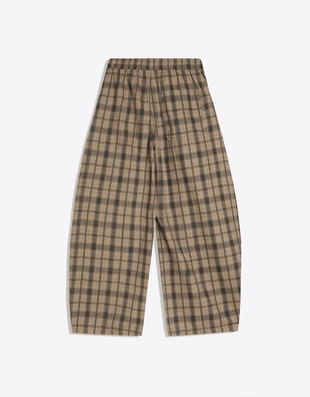 Брюки-рукава-фонарики с принтом- Заказать в России