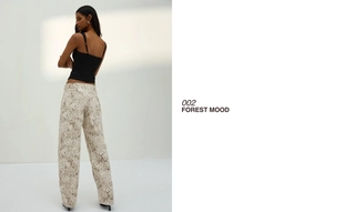 Джинсы свободного кроя с низкой посадкой и принтом- Заказать в России