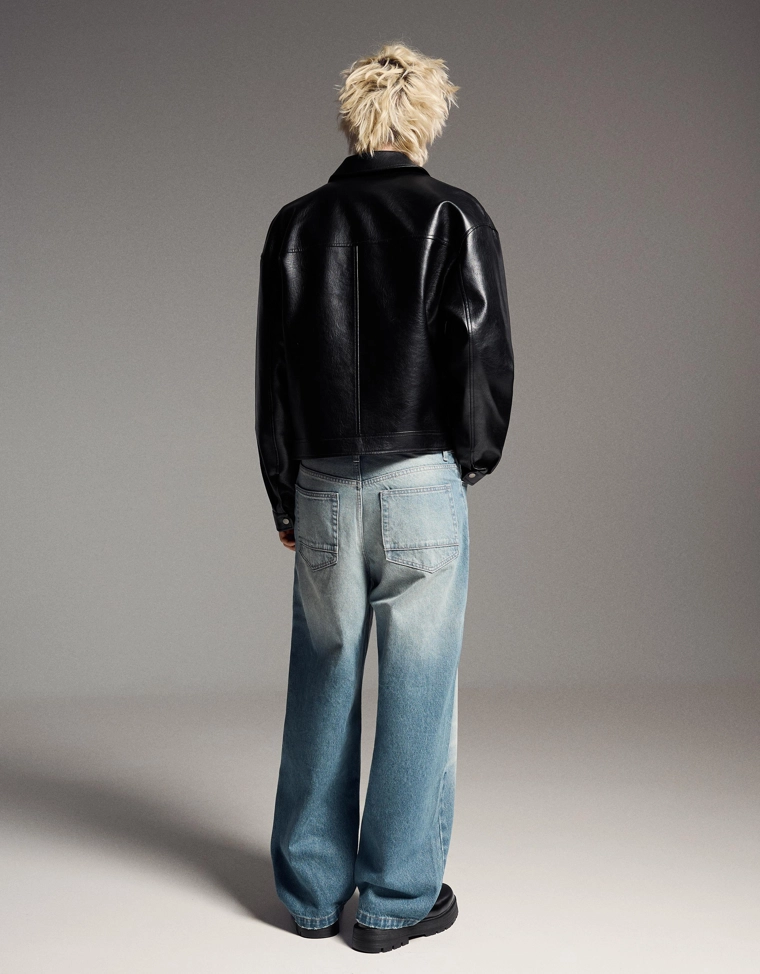 Джинсы объемного свободного кроя