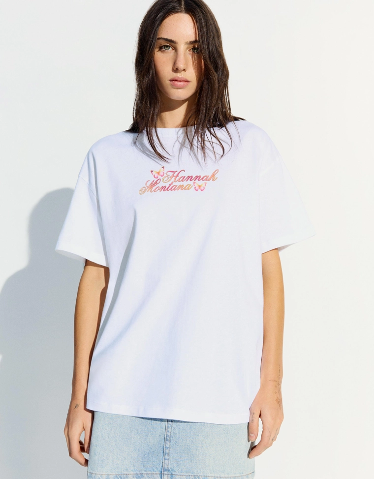 Футболка с короткими рукавами и принтом «Ханна Монтана»