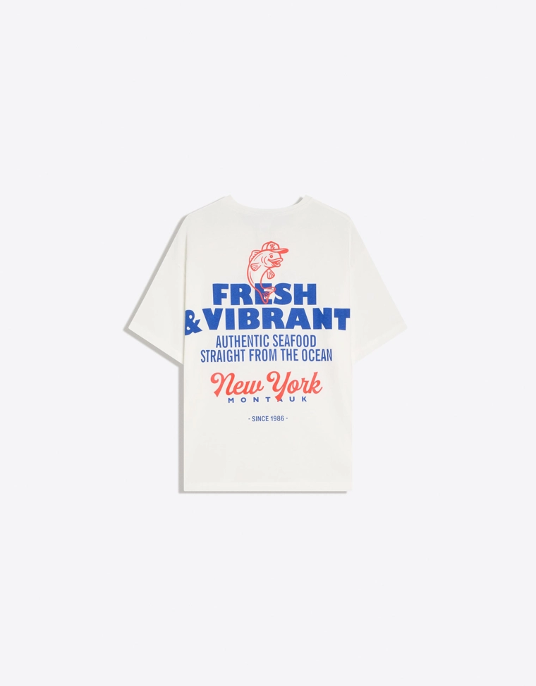 Футболка оверсайз с принтом