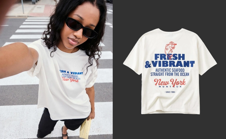 Футболка оверсайз с принтом