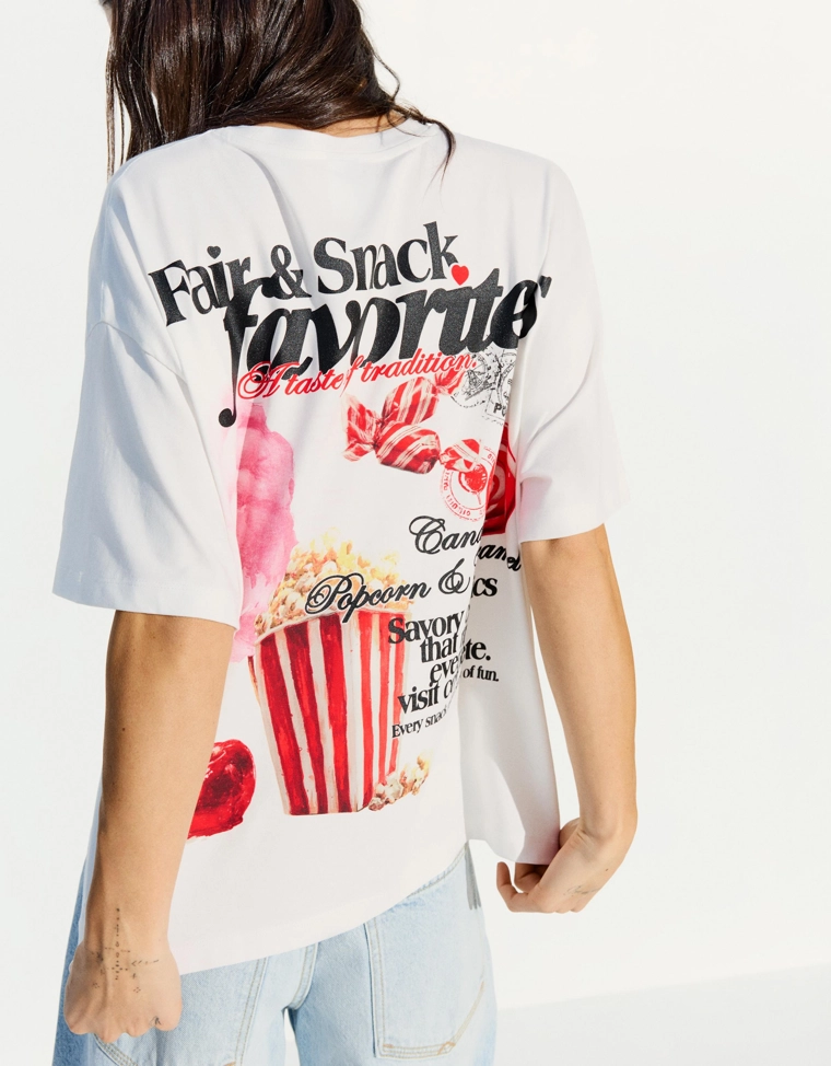 Футболка с короткими рукавами oversize