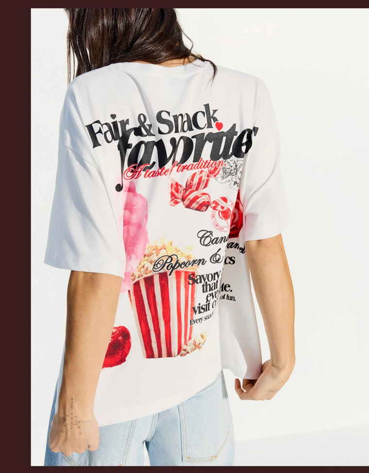 Футболка с короткими рукавами oversize