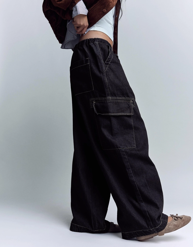 Джинсы карго-парашюты