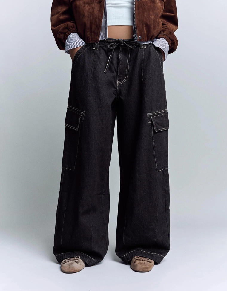 Джинсы карго-парашюты