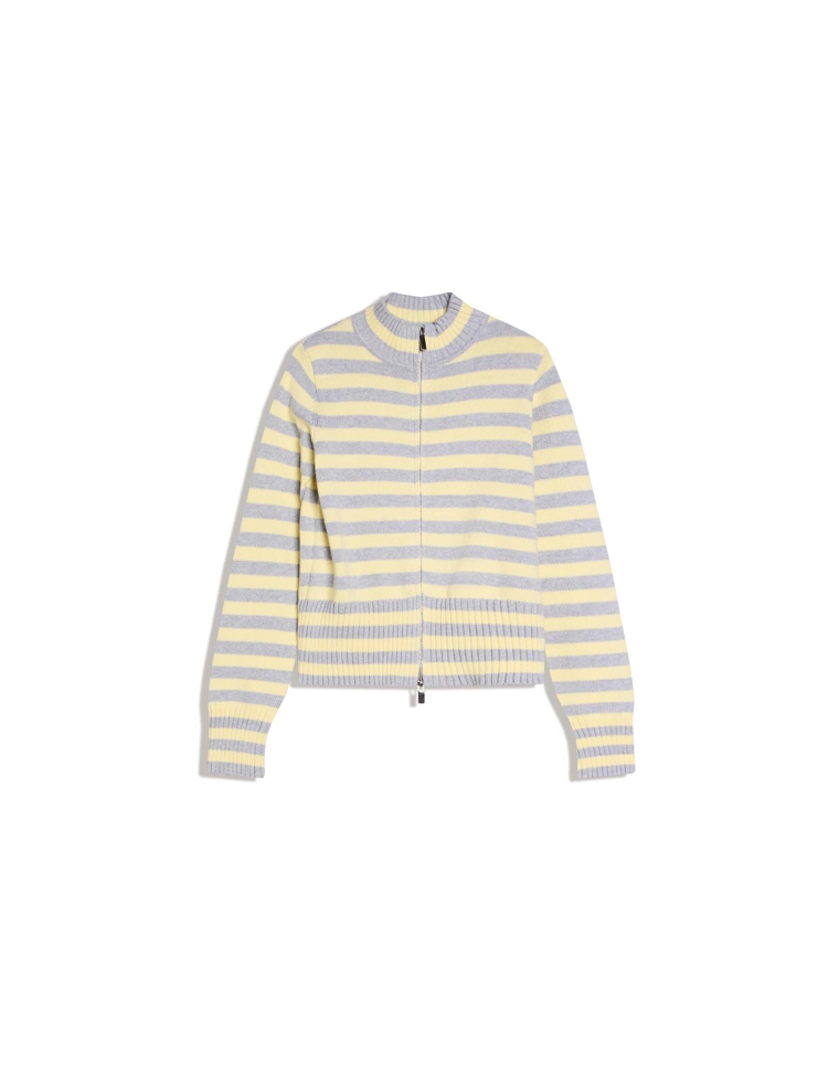 Кардиган на молнии в полоску