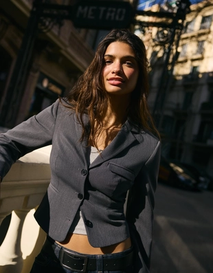 Укороченный блейзер- Заказать в России