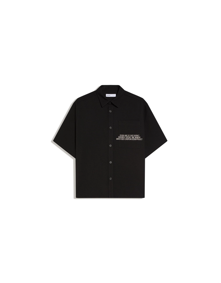 Рубашка с короткими рукавами и вышивкой