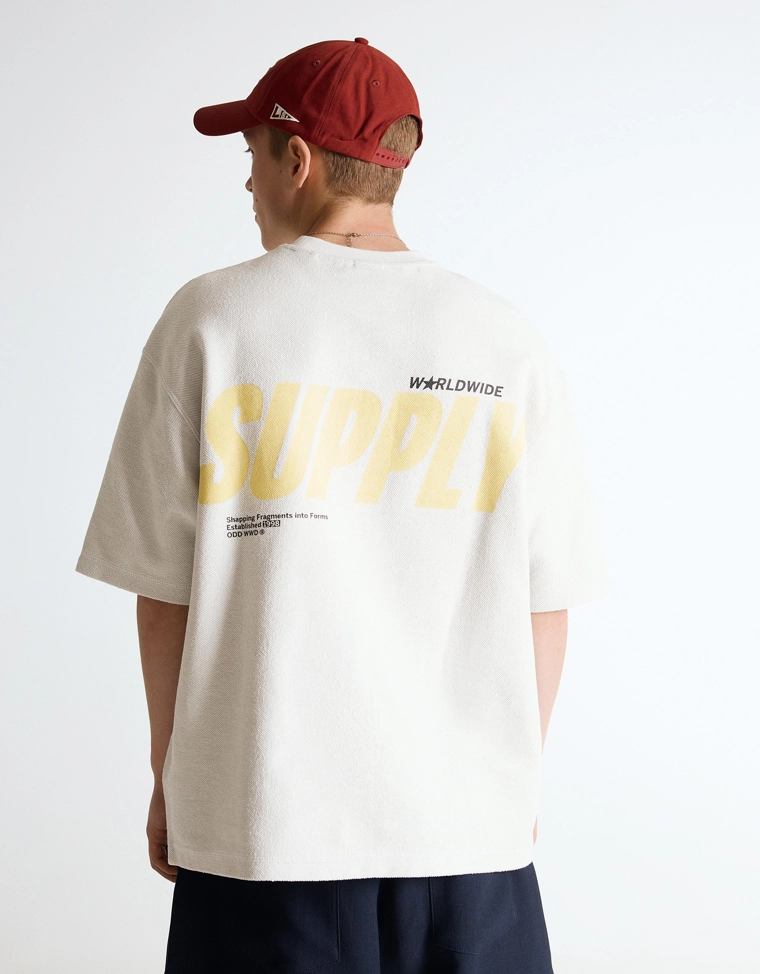 Футболка из мягкой ткани с принтом