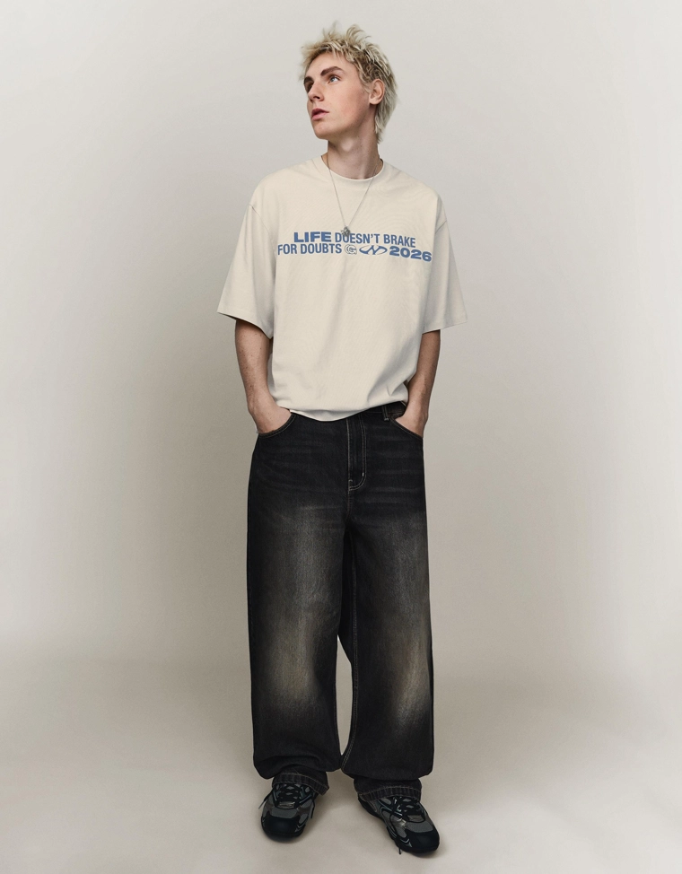 Футболка с короткими рукавами и принтом