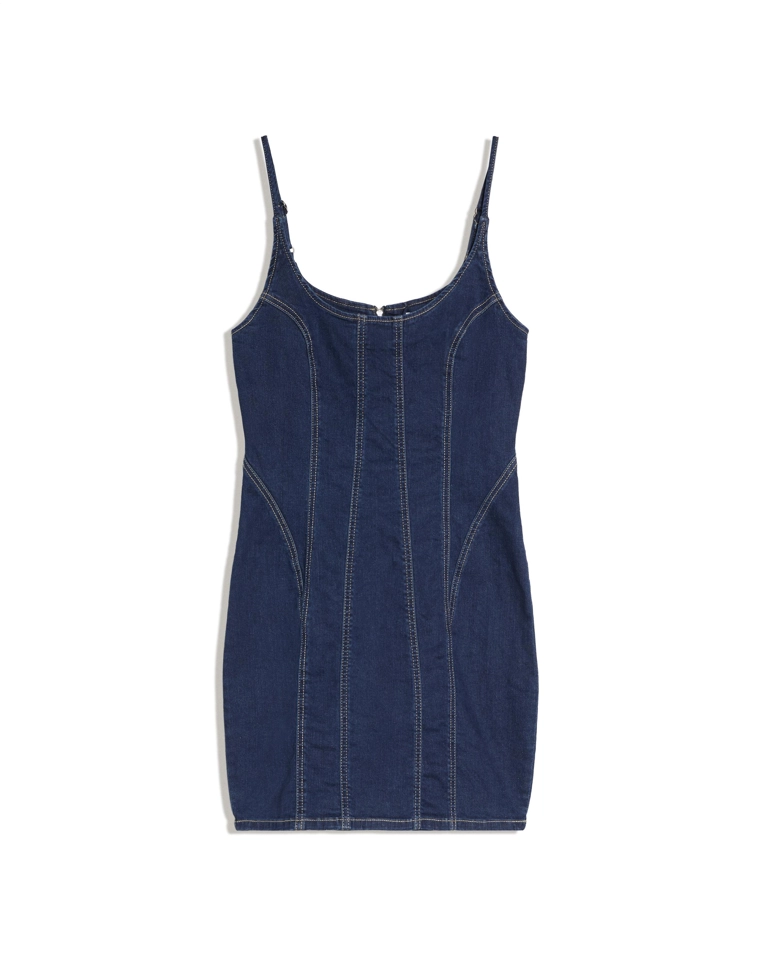 Джинсовое мини-платье