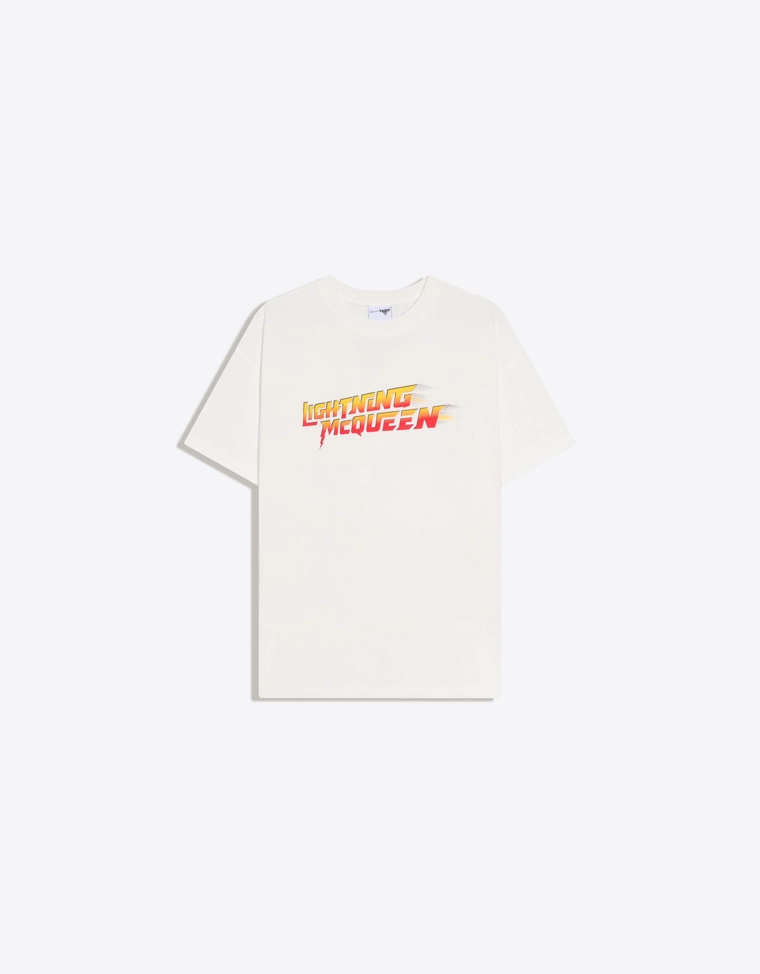 Футболка оверсайз с короткими рукавами и принтом «Тачки»