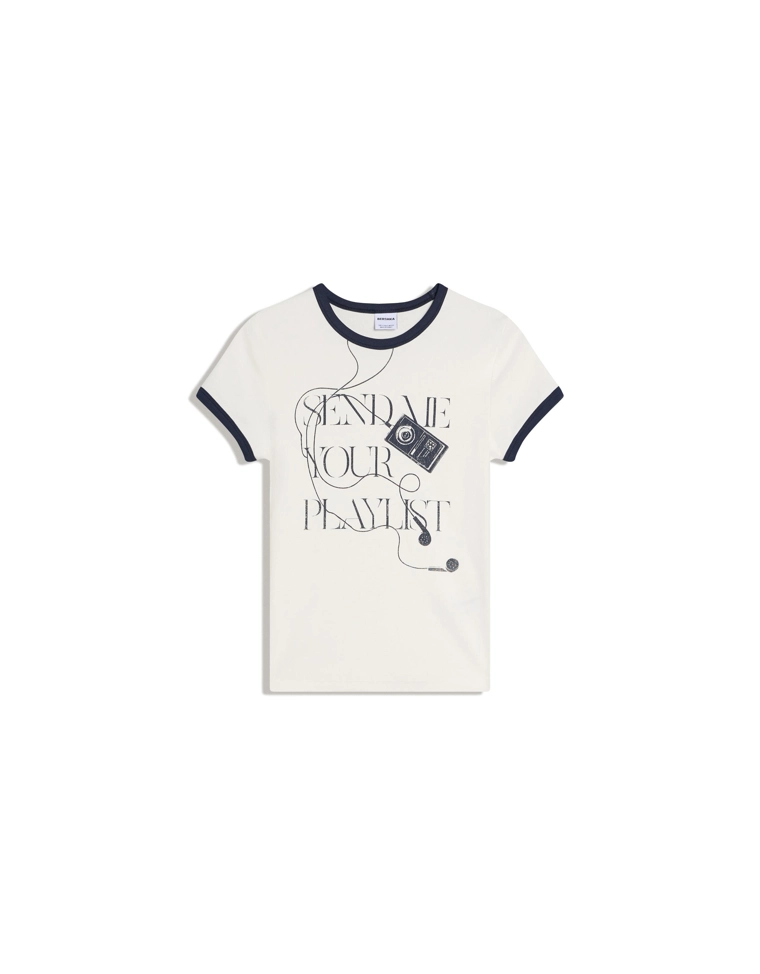 Футболка с короткими рукавами и принтом