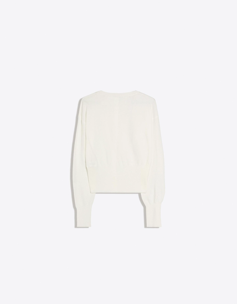 Кардиган с круглым вырезом на пуговицах