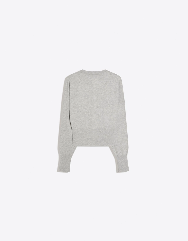 Кардиган с круглым вырезом на пуговицах