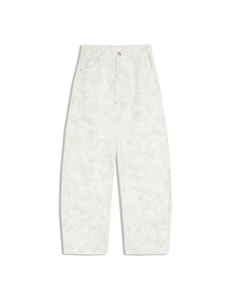 Джинсы свободного кроя с низкой посадкой и принтом