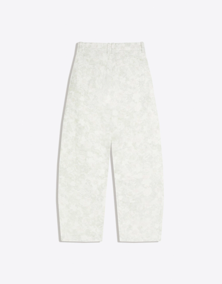 Джинсы свободного кроя с низкой посадкой и принтом