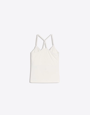 Майка на бретелях со сборкой- Заказать в России