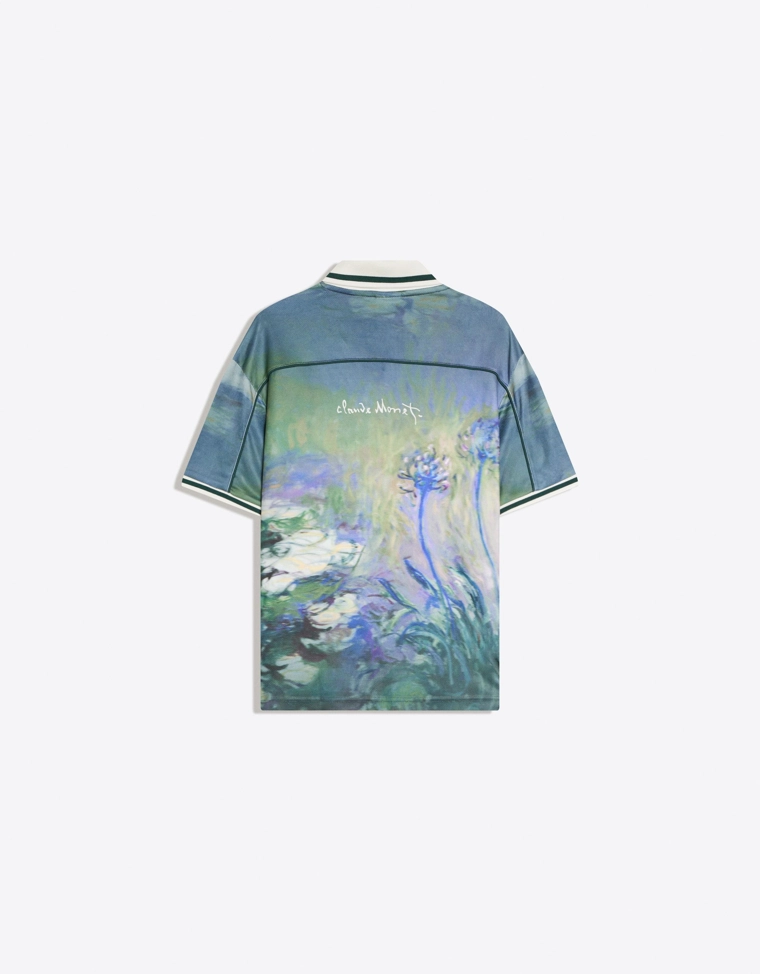 Поло Клод Моне «Агапанты» с короткими рукавами